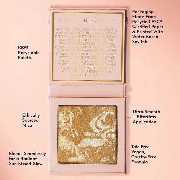 ĀTHR Beauty Ethereal Diffused Reflections Bronzing Powder NIB - Picture 3 of 4